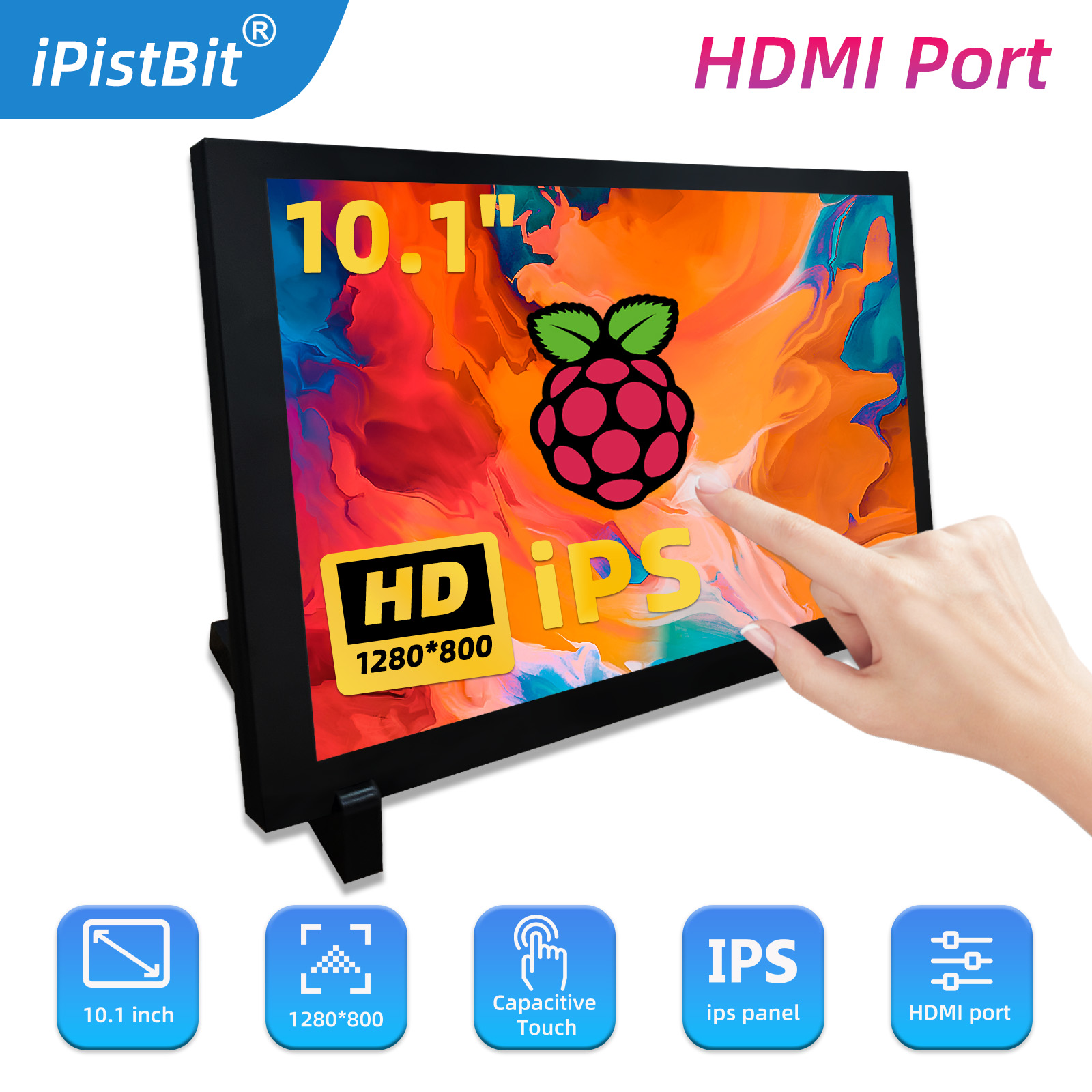 10,1 дюймовый емкостный сенсор – обзор и цена Raspberry Pi 10.1 Inch Capacitive Touch Screen Ips